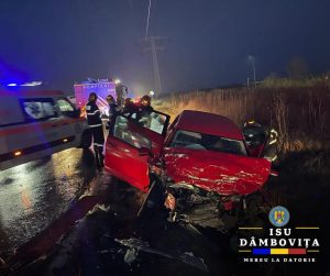 Read more about the article Accident grav lângă Târgoviște. O femeie a ajuns la spital