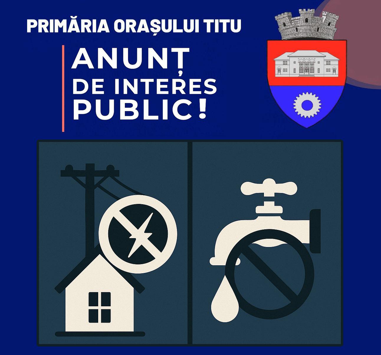 You are currently viewing INFO UTIL: Întrerupere programată a furnizării energiei electrice în orașul Titu pe 25 iulie