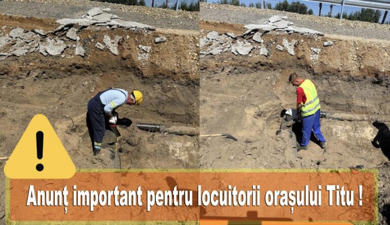 Read more about the article Anunț important pentru locuitorii orașului Titu!