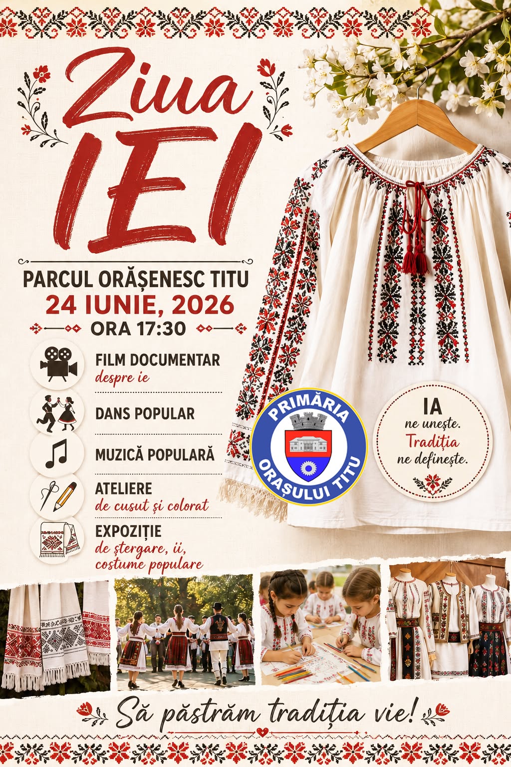 You are currently viewing Titu marchează Ziua Universală a Iei printr-un program cultural diversificat