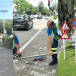 Primarul Stan dă jos pădurea de stâlpi din Târgoviște: peste 100 de stâlpi inutili, eliminați în primele două zile