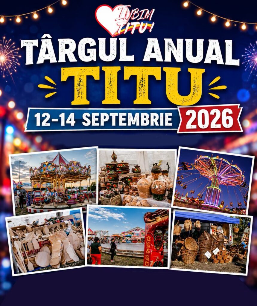 Anunț privind organizarea Târgului anual de la Titu (zona Hagioaica)