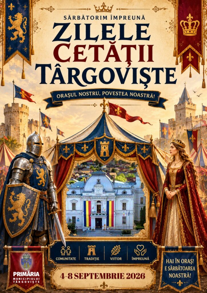 PROGRAM ZILELE CETĂȚII TÂRGOVIȘTE  4 – 8 septembrie 2026