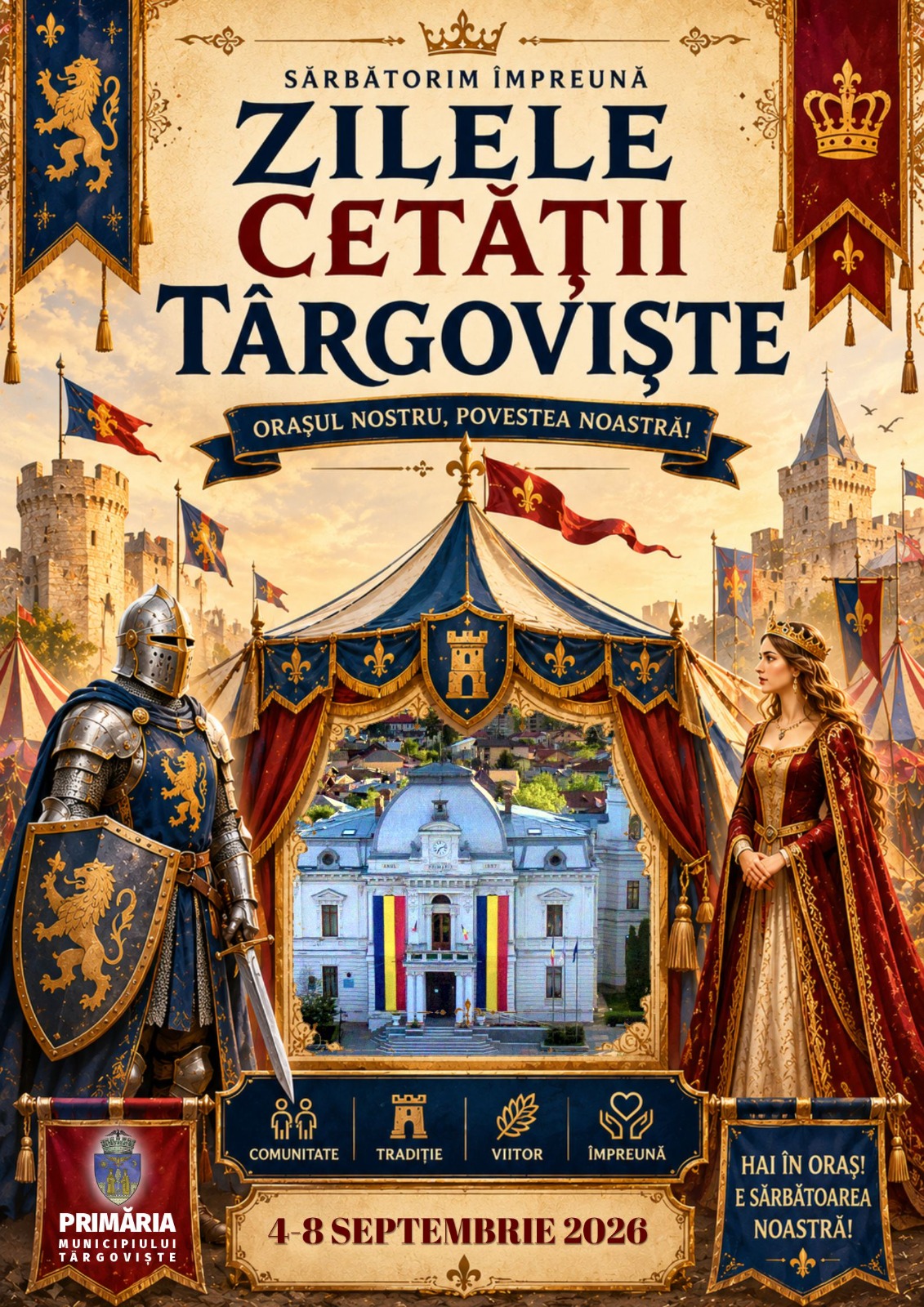 You are currently viewing PROGRAM ZILELE CETĂȚII TÂRGOVIȘTE  4 – 8 septembrie 2026